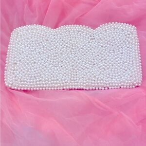 VINTAGE PEARL BEADED CLUTCH